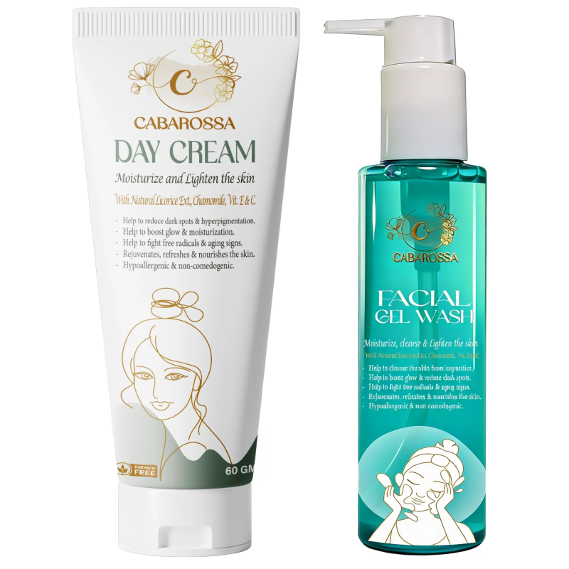 day cream&facial gel wash