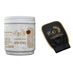 cabarossa body scrub 300gm+loofah